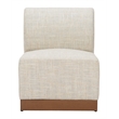 Christy Armless Chair Beige