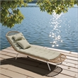 ZUO Skim Powder Coated Aluminum Chaise Lounge in Multi-Color