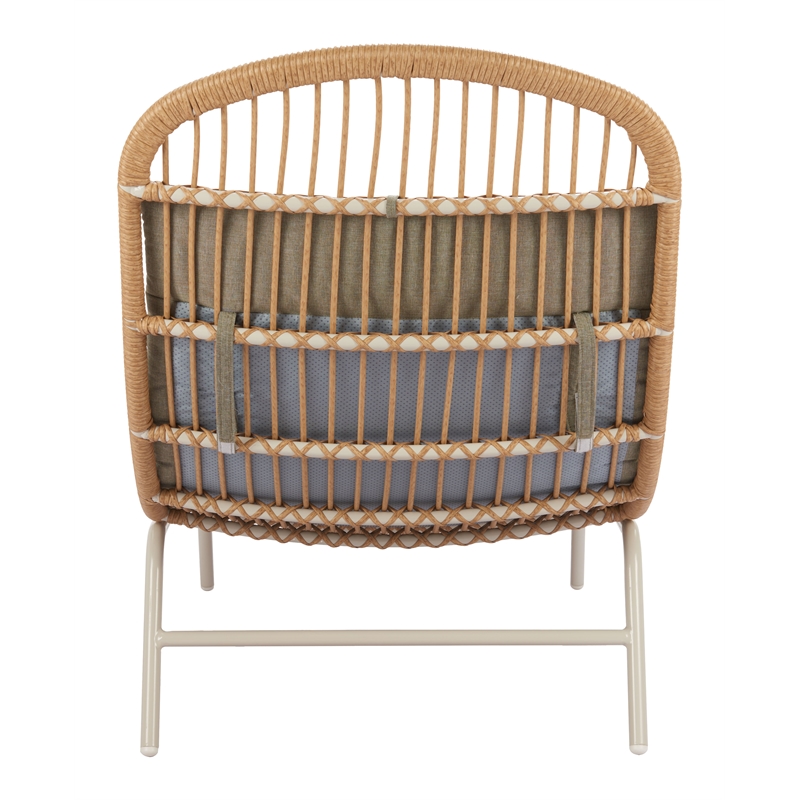 ZUO Skim Powder Coated Aluminum Chaise Lounge in Multi-Color