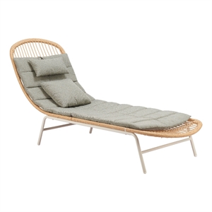 ZUO Skim Powder Coated Aluminum Chaise Lounge in Multi-Color