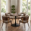 Brew Dining Chair Beige & Walnut