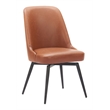 Keppel Swivel Dining Chair (Set of 2) Brown