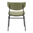 ZUO Charon Faux Leather Dining Chair in Green (Set of 2)
