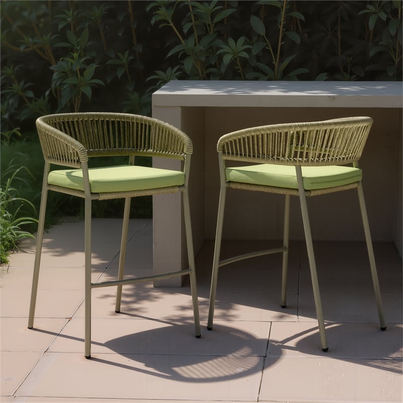 Skye Barstool (Set of 2) Green