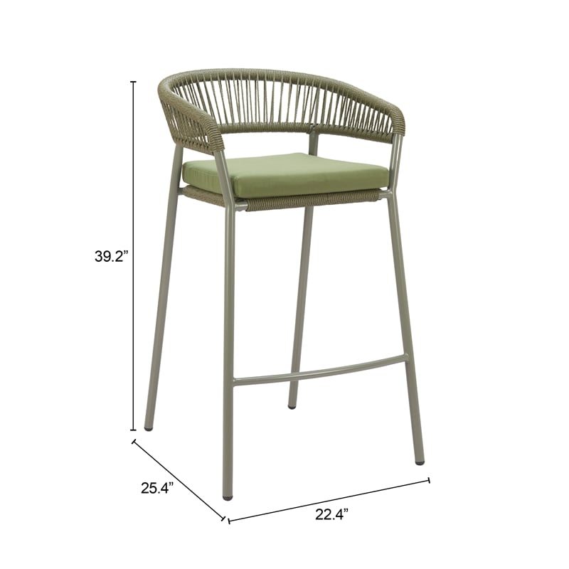 Skye Barstool (Set of 2) Green