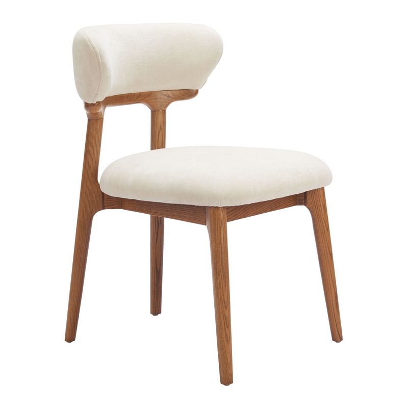 Cedar Dining Chair (Set of 2) White & Walnut