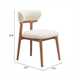 Cedar Dining Chair (Set of 2) White & Walnut