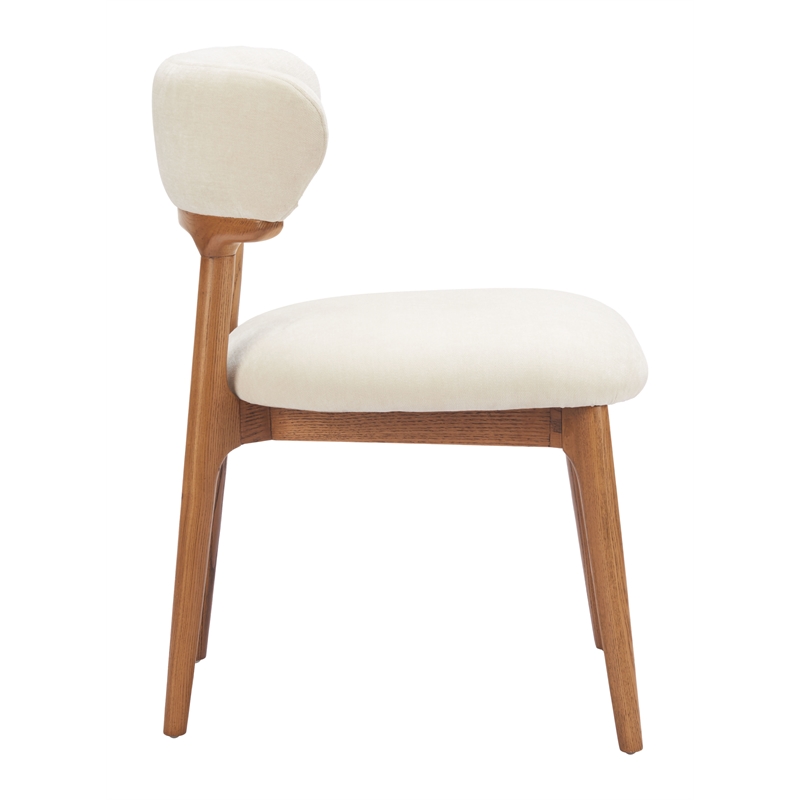Cedar Dining Chair (Set of 2) White & Walnut