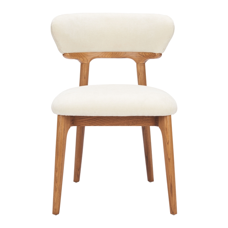 Cedar Dining Chair (Set of 2) White & Walnut