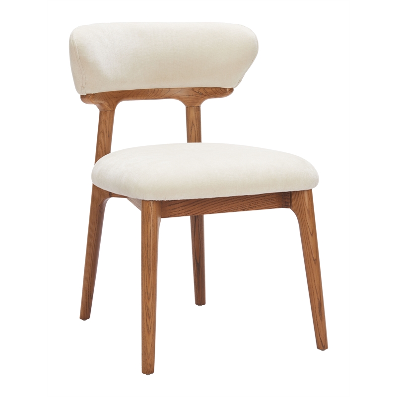 Cedar Dining Chair (Set of 2) White & Walnut