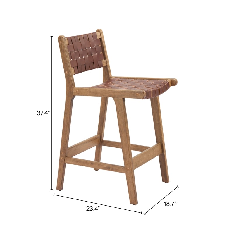 Feder Counter Stool (Set of 2) Brown