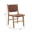 Feder Dining Chair (Set of 2) Brown