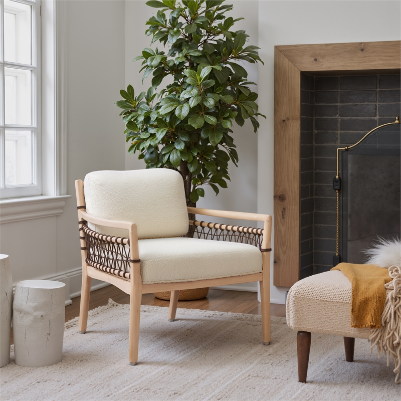 Wezly Accent Chair Ivory