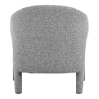 ZUO Eluma Shearling Style Fabric Accent Chair in Dusty Teal