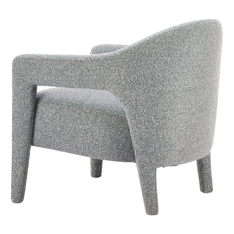 ZUO Eluma Shearling Style Fabric Accent Chair in Dusty Teal