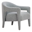 ZUO Eluma Shearling Style Fabric Accent Chair in Dusty Teal