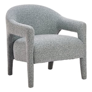 ZUO Eluma Shearling Style Fabric Accent Chair in Dusty Teal