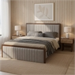 ZUO Amaria Solid Wood 1-Drawer Bedroom Nightstand in Natural & Walnut