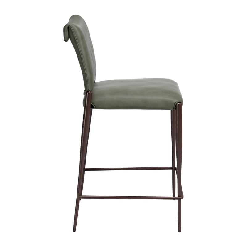 Freesia Counter Stool (Set of 2) Olive Green