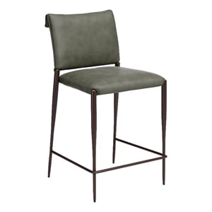 Freesia Counter Stool (Set of 2) Olive Green