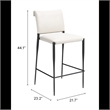 Freesia Barstool (Set of 2) White