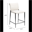 Freesia Counter Stool (Set of 2) White