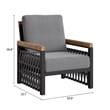 Naru Accent Chair Gray