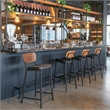 Ardenne Barstool (Set of 2) Black & Brown
