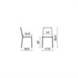 Zuo Alex Stacking Dining Chair in Espresso (Set of 4)