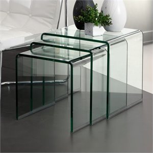 Zuo Explorer Nesting Tables with Clear..