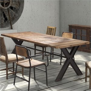 Zuo Era Collection Cymax S Zuo Haight Ashbury Dining Table In Distressed Natural