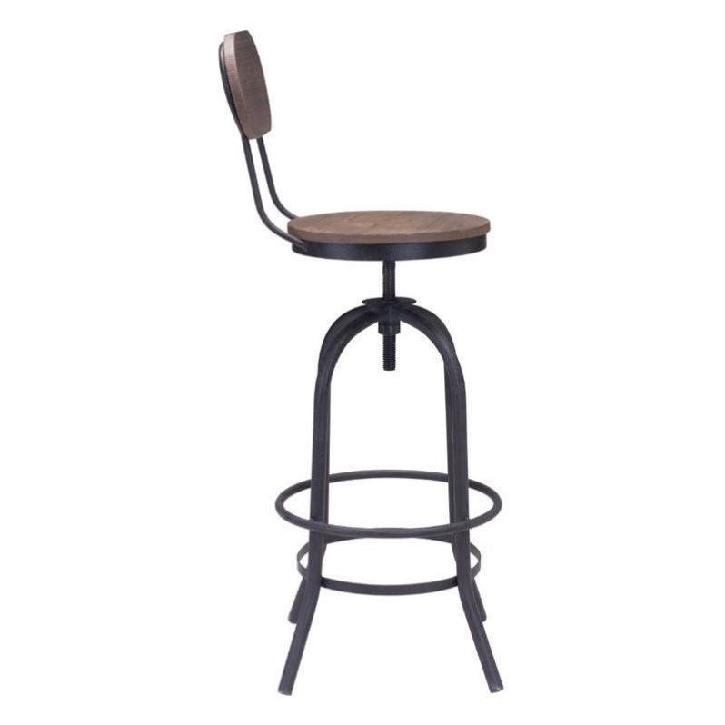 Zuo Era 28 35 Twin Peaks Bar Stool In Natural 98181 Zuo Era 28