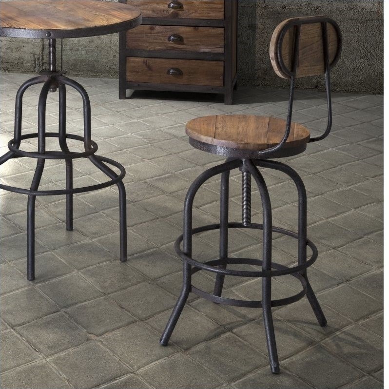 ZUO Era 28"35" Twin Peaks Bar Stool in Natural 98181