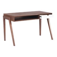 Baxton Studio Idabel Desk in Dark Brown BushFurnitureCollection