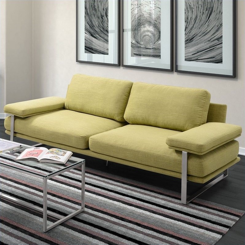 Zuo Jonkoping Sofa In Lime 900624 Zuo Jonkoping Sofa In Lime