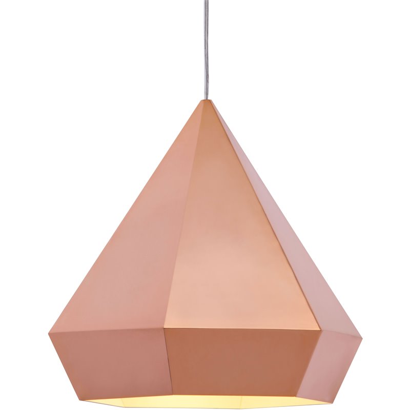 Zuo Forecast Ceiling Lamp In Rose Gold