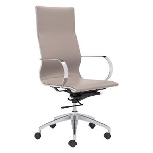 zuo glider hi back office chair