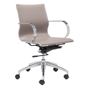 zuo glider low back office chair