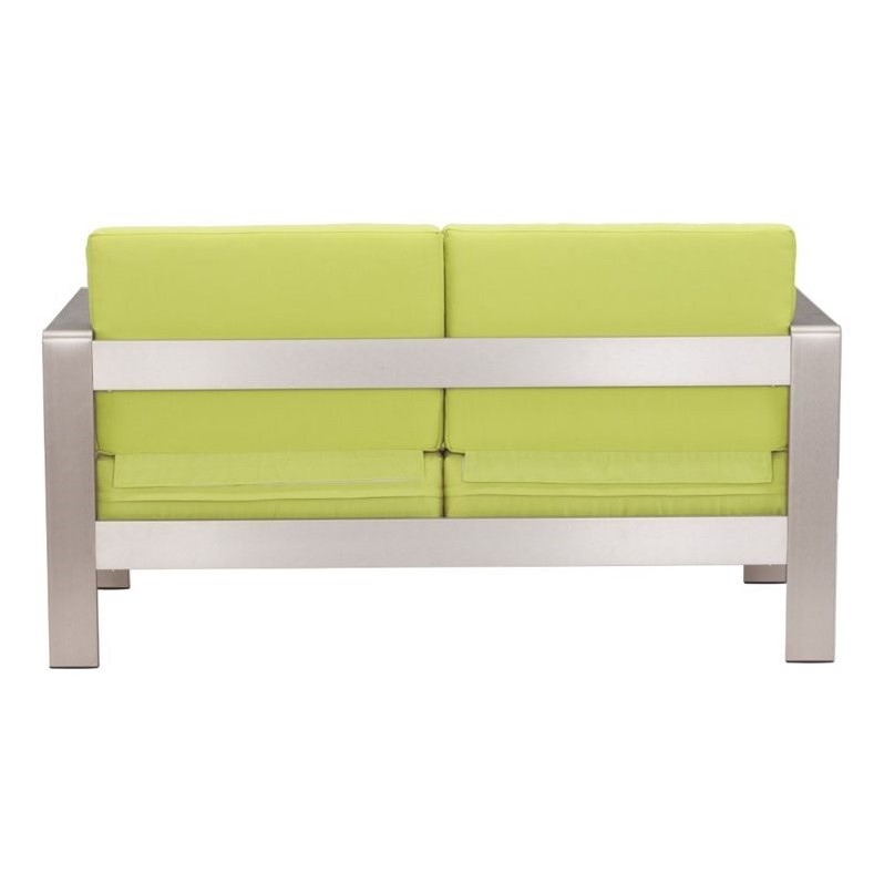 Zuo Cosmopolitan Outdoor Fabric Sofa In Green