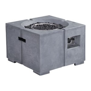 Zuo Dante Propane Fire Pit in Gray