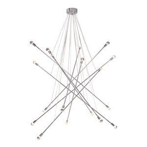 zuo belief ceiling lamp in chrome