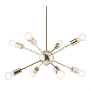 zuo pilsner ceiling lamp in gold