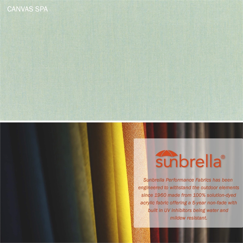 California Umbrella Venture 11' Silver Market Umbrella in Spa