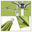 California Umbrella Venture 11' Silver Market Umbrella in Macaw