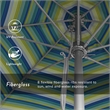 California Umbrella Venture 11' Silver Market Umbrella in Seaside