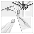 California Umbrella Venture 11' Silver Market Umbrella in Natural