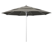 California Umbrella Venture 11' Silver Market Umbrella in Taupe