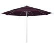 California Umbrella Venture 11' Silver Market Umbrella in Purple