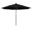 California Umbrella Venture 11' Bronze Market Umbrella in Black
