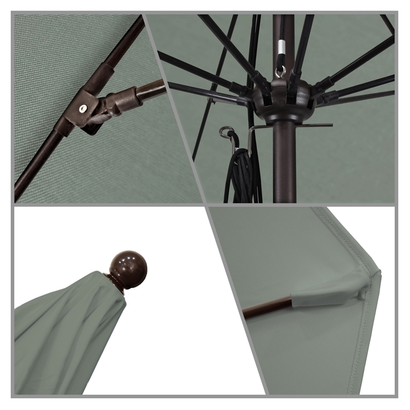 California Umbrella Venture 11' Bronze Market Umbrella in Spa